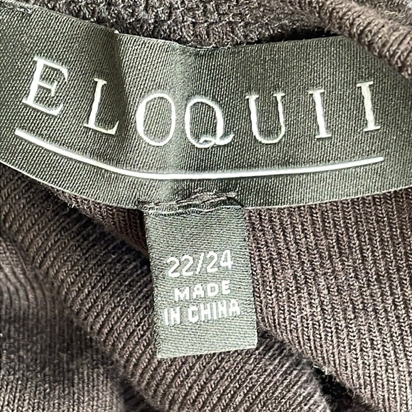 Eloquii Black Mocneck Open Back Maxi Dress - Picture 8 of 9